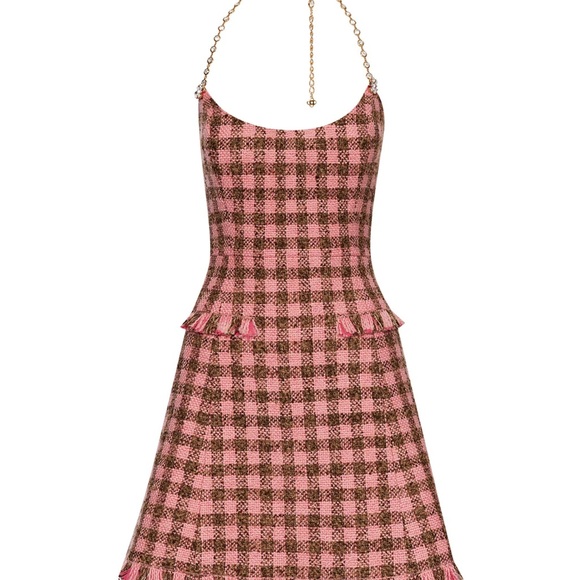 Oscar de la renta checked tweed mini dress NWT - Picture 3 of 13